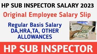 HP Police Sub Inspector Salary Slip 2023  Original Salary Slip  Jan 2023