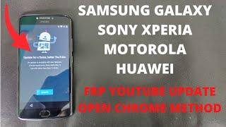 Youtube Update Problem Frp Bypass Open Chrome Browser  All Android Without Pc