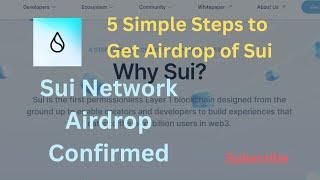 Sui Network Airdrop Get in 5 Simple Steps  Sui Network Upgrade Faucet