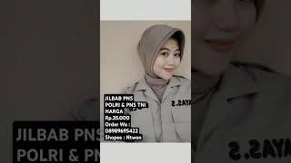 Jilbab pns polri dan pns tni.harga Rp.35.000.order wa  08989695422.shopee  ntwon