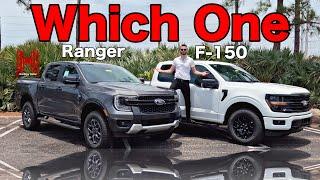 2024 Ford Ranger vs Ford F-150 which is Better  Specs and Test Drive