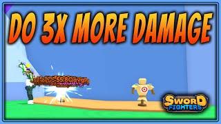 Do 3x MORE DAMAGE With This SIMPLE TRICK  Sword Fighters Simulator  Update 10