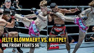 Epic Knockdowns  Jelte Blommaert vs. Kritpet  Muay Thai Full Fight