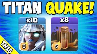 10 x Electro Titans + 8 x EQ = STILL STRONG TH16 Attack Strategy Clash of Clans