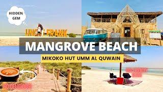 BEST Views at MIKOKO HUT Restaurant & Cafe MANGROVE BEACH in Umm Al Quwain UAE  4K Walking Tour