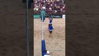 THIS FOOT VOLLEY RALLY WAS INSANE.  #shorts