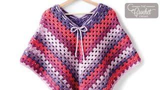 How to Crochet Easy Child Poncho