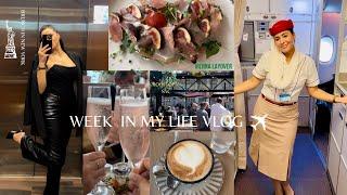 WEEK IN MY LIFE AS A FLIGHT ATTENDANT  VIENNA NYC COCHIN LAYOVER  EMIRATES CABIN CREW VLOG