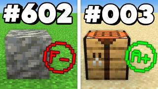 Ranking All 907 Minecraft Blocks From Worst To Best...