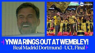 Jurgen Klopp sings along to Dortmund’s rendition of “You’ll Never Walk Alone” ahead of #UCLFinal 