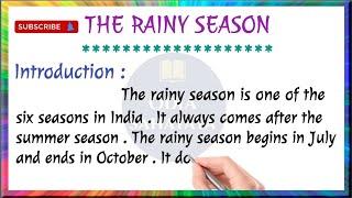 Rainy Season  Rainy Season Essay in English  Monsoon Season  Essay Rainy Season # Odia Sahayata #