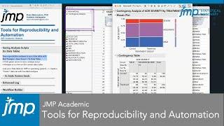 JMP Academic Tools for Reproducibility and Automation