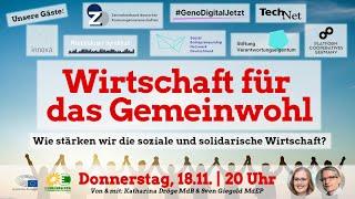 Europe Calling “Wirtschaft für das Gemeinwohl – Wie die soziale und solidarische Wirtschaft stärken”