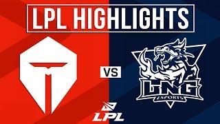 TES vs LNG Highlights ALL GAMES  LPL 2024 Summer  Top Esports vs LNG Esports