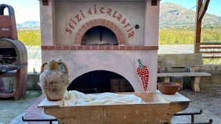 Pane Calabrese fatto in Casa nel Forno a legna passo passo 1° Parte