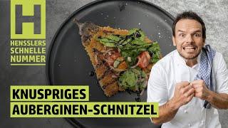 Schnelles Knuspriges Auberginen-Schnitzel Rezept von Steffen Henssler