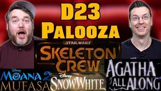 Skeleton Crew Agatha All Along Moana 2 Mufasa Snow White - D23 2024 Trailerpalooza