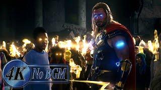 Thor Rescues Asgardian Kids from Gorr Fight Scene Final Battle No BGM  Thor Love and Thunder