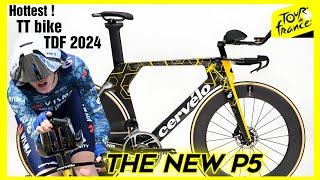 Visma lease a bike  race a new Cervelo P5 TT bike at stage 7 of Tour de france 2024