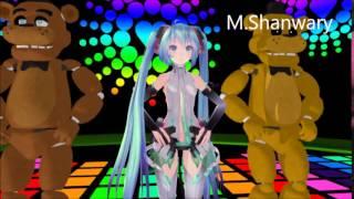 MMDPolka Freddy x Miku x G. Freddy