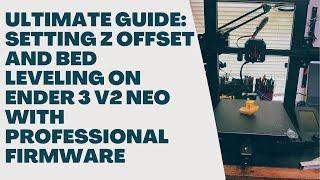 Setting Z Offset and Bed Leveling on Ender 3 V2 Neo with Professional Firmware