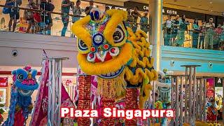 High Pole Lion Dance  Plaza Singapura  CNY 2024  Year of the Dragon