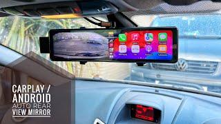 Awesome cheap carplay   Android Auto on your mirror with dashcam by Seicane