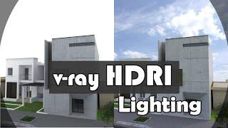 Vray HDRI Tutorial In 3ds Max In 2021  How To Use Dome Light and HDRI In V-Ray 5