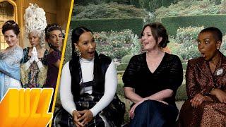 Golda Rosheuvel Adjoa Andoh & Ruth Gemmell  Bridgerton Season 3 Interview