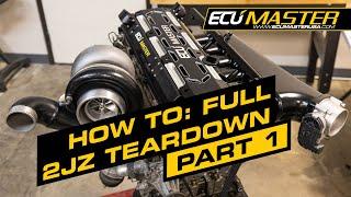 2JZ Build Part 1 - How to Teardown a 2JZ  ECUMaster USA