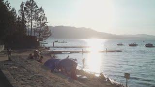 Signs warning of harmful algae up at South Lake Tahoe beach after viral TikTok video