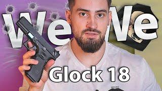 Страйкбольный пистолет WE WE-G002B-BK Gen 4 Glock 18 видео обзор