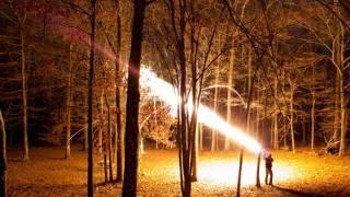 12 Gauge Dragons Breath AT NIGHT-  Smarter Every Day 2