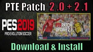 PES 2019 PTE Patch 2.0 and 2.1  install on PC