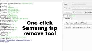 Magma tool Samsung FRP Remove one click Any model all binary  support