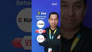 Top 5 KEY DIFFERENCES between Kotlin and Java #Shorts #coding #WebskittersAcademy