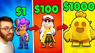 What $1 vs $100 vs $1000 Gets You in Brawl Stars 