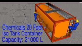 Chemical container 20 feet tank - Construction drawings