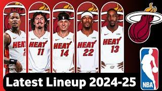 New UPDATE Miami Heat ROSTER  POSSIBLE STARTING LINEUP 2024-2025