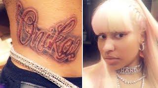 Nicki Minaj FORCED her man to get a TATTOO on his NECK with her NAME ON IT
