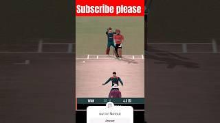 Out or Notout challenge guess  nivethan Radhakrishnan great bowling #gaming #cricket #viral #shorts