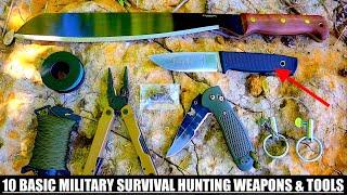 Learn These 10 DIY Military Survival Hunting Weapons and Tools