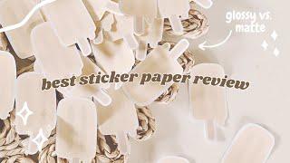 STICKER PAPER REVIEW Amazon Online Labels & Cricut - I tried 8 Sticker Papers So You Dont