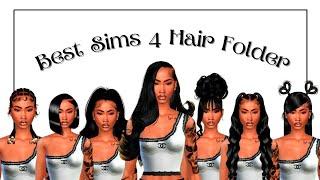 BEST URBAN CC HAIR PART 8‍️ GET YOUR SIMS THE BEST HAIRSTYLES ‍️ FOLDER AND CC LINKS BELOW