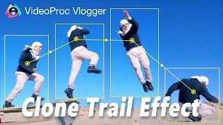 FREEZE FRAME Clone Trail Effect  The Easiest Tutorial  FREE VideoProc Vlogger