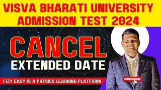 Visva bharati university pg admission test 2024 exam date