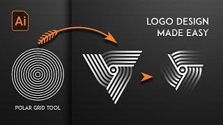 Logo Design Process Expert Tips and Tricks with the Polar Grid Tool in Adobe Illustrator