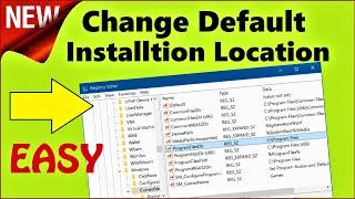 Change Default Install Location Windows 10 English