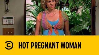 Hot Pregnant Woman  Two And A Half Men on Comedy Central DStv Ch122