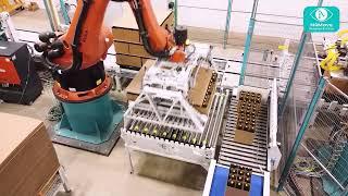 Robotic Open-Top Case Palletizer -  Layer Palletizing System - NuMove